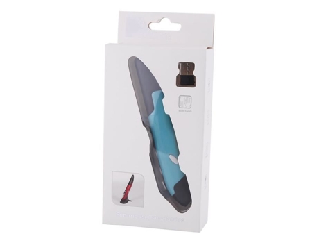 HURRISE Ratón Inalámbrico 2 4Ghz Lápiz Óptico Inalámbrico Air Mouse Ajustable 500/1000 Dpi para Computadoras Portátiles Azul
