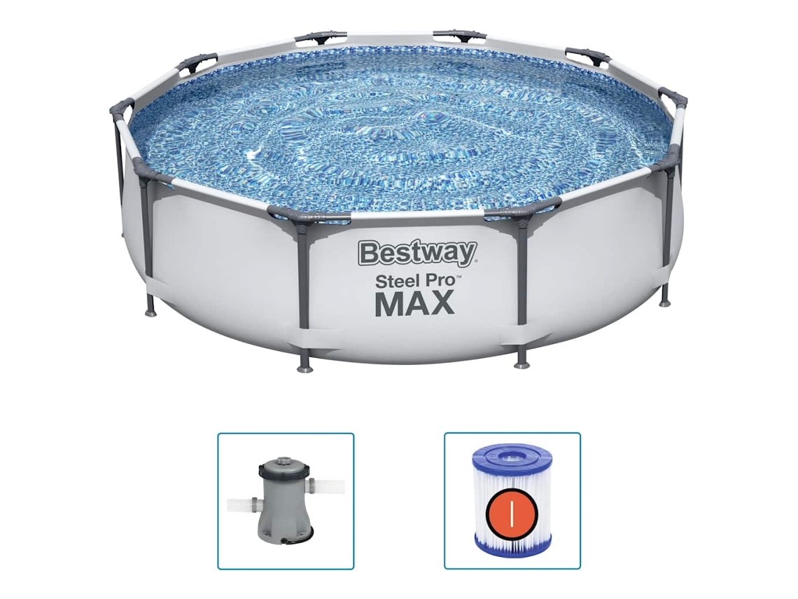 Conjunto De Piscina BESTWAY Acero (305x76 cm)