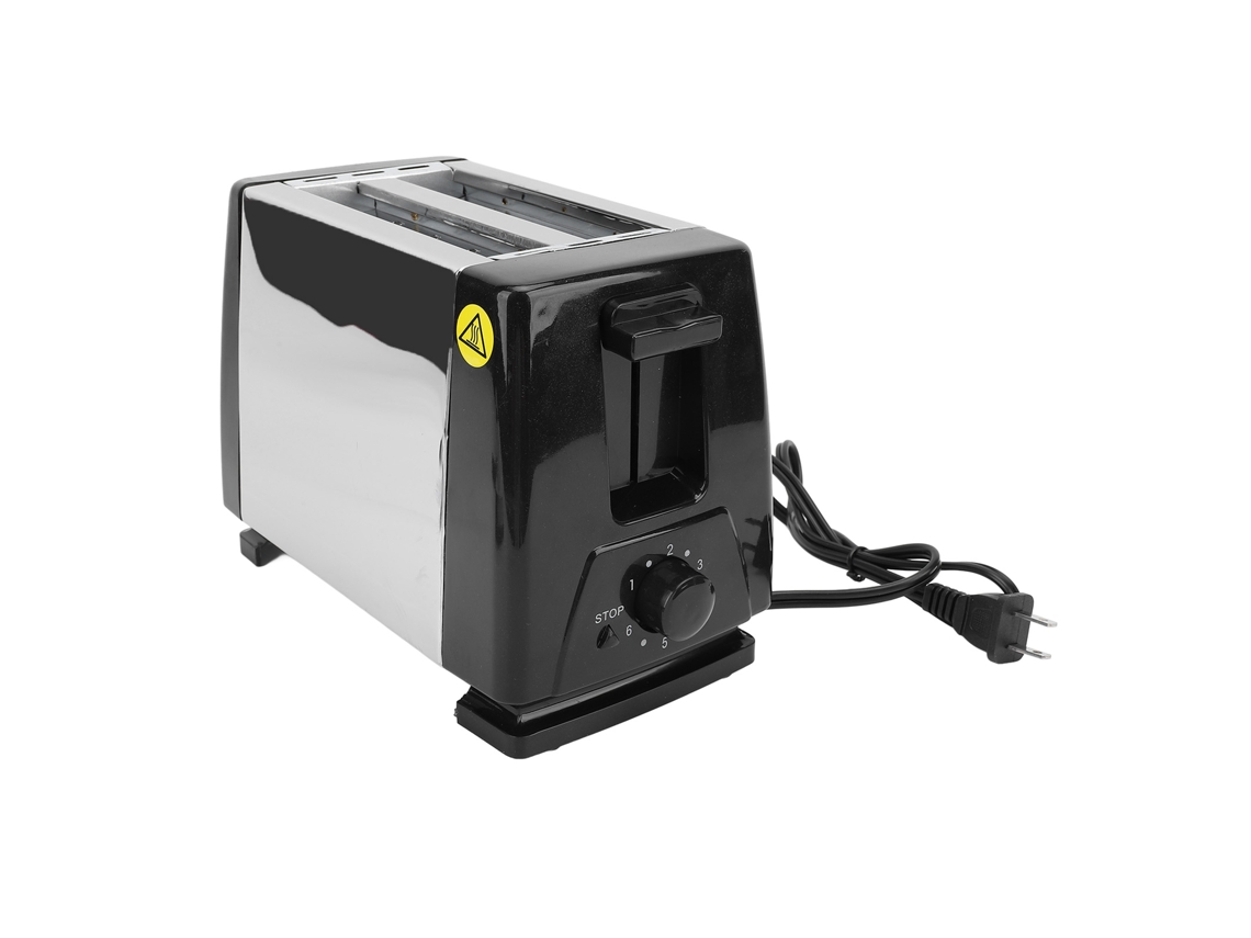 Tostadora Portátil Compacta Con Capacidad Para 2 Rebanadas, Ranuras Anchas, Fabricada En Abs Y Acero Inoxidable, Con Enchufe Estadounidense De 110 V.