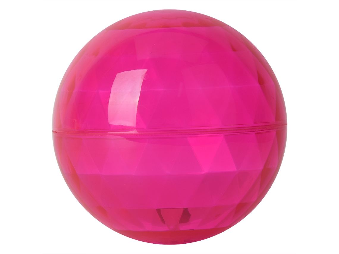 Pelota Elástica Transparente Con Efecto De Luz, Juguete Infantil, Ejercicio Al Aire Libre, Rosa.