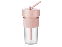 Vaso portátil K5 de gran capacidad, recargable por USB. Para uso doméstico. Rosa. Sfushos.