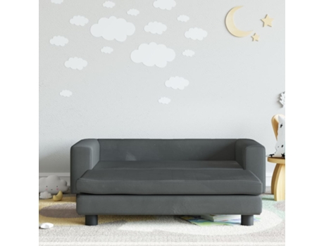 Sofá Para Niños VIDAXL Gris (100x50x30 cm)
