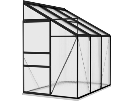 Invernadero VIDAXL de Aluminio Gris Antracita 3,97 m³