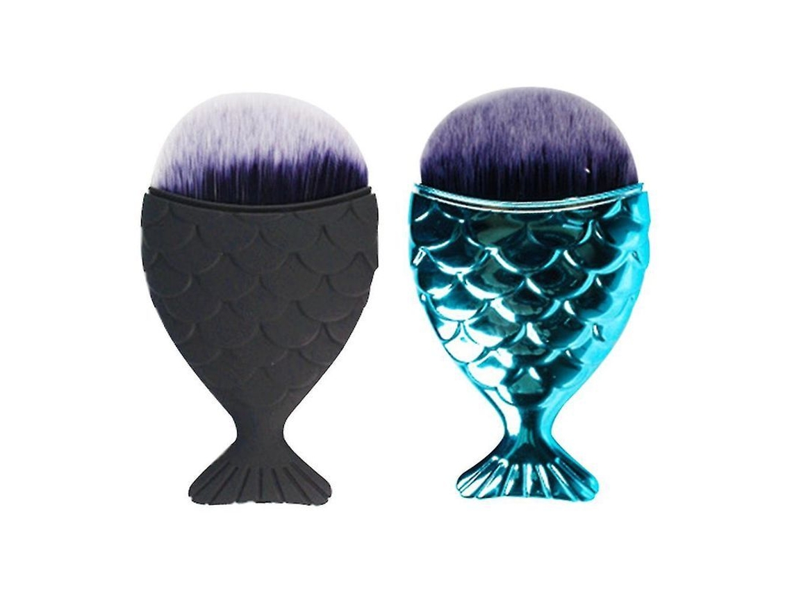 2026 2 cepillos suaves para quitar el polvo de las uñas, cepillo de sirena para decoración de uñas multifuncional