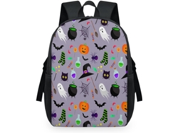 Mochila Tropicallife Temática Halloween Para Niños Niñas Hombres Mujeres Mochila Escolar Informal Portátil