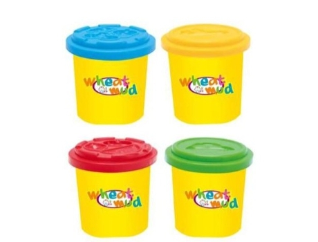 Kit de Juego de Molde de Máquina de Helado de Plastilina de Masa de Arcilla Diy Arcilla de Color 4 Piezas