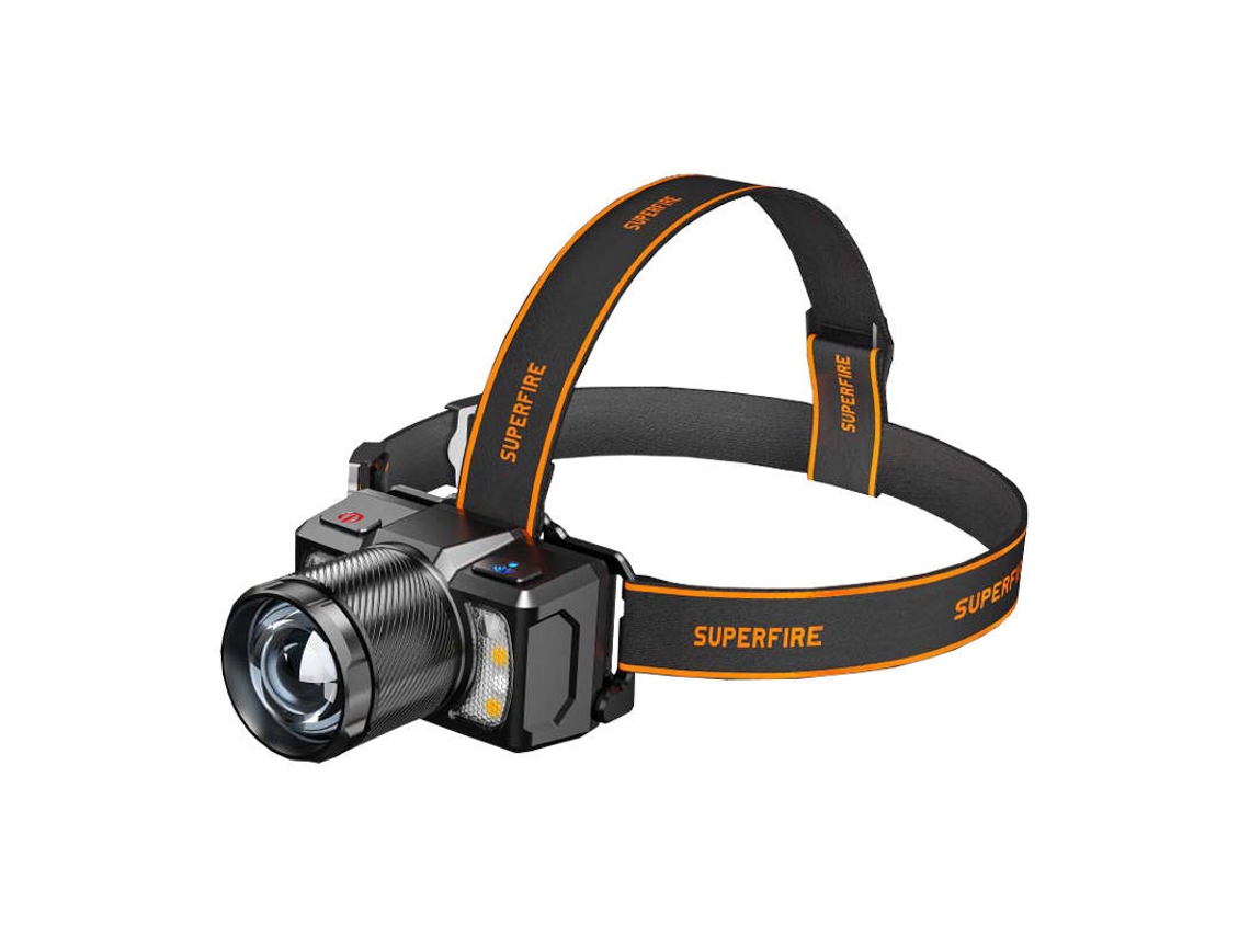 Foco LED SUPERFIRE con seguimiento de posición, USB, 700 lm, HL25