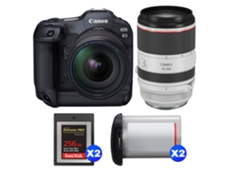 Canon Eos R3 + Rf 24-70mm F/2.8 L Is Usm + Rf 70-200mm F/2.8 L Is Usm + 2 Sandisk 256gb Extreme Pro Cfexpress Type B + 2 Canon L + Ebook Pricedirect