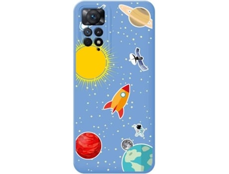 Carcasa Xiaomi Redmi Note 11 Pro TUMUNDOSMARTPHONE Silicona Líquida Dibujos Espacio Azul