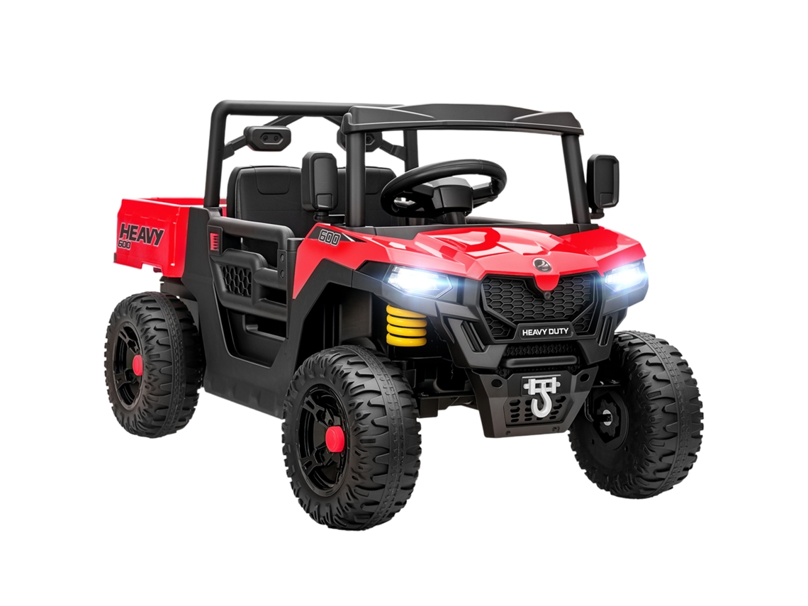 Coche Eléctrico Infantil 12v Mando Suspensión Maletero Música Rojo