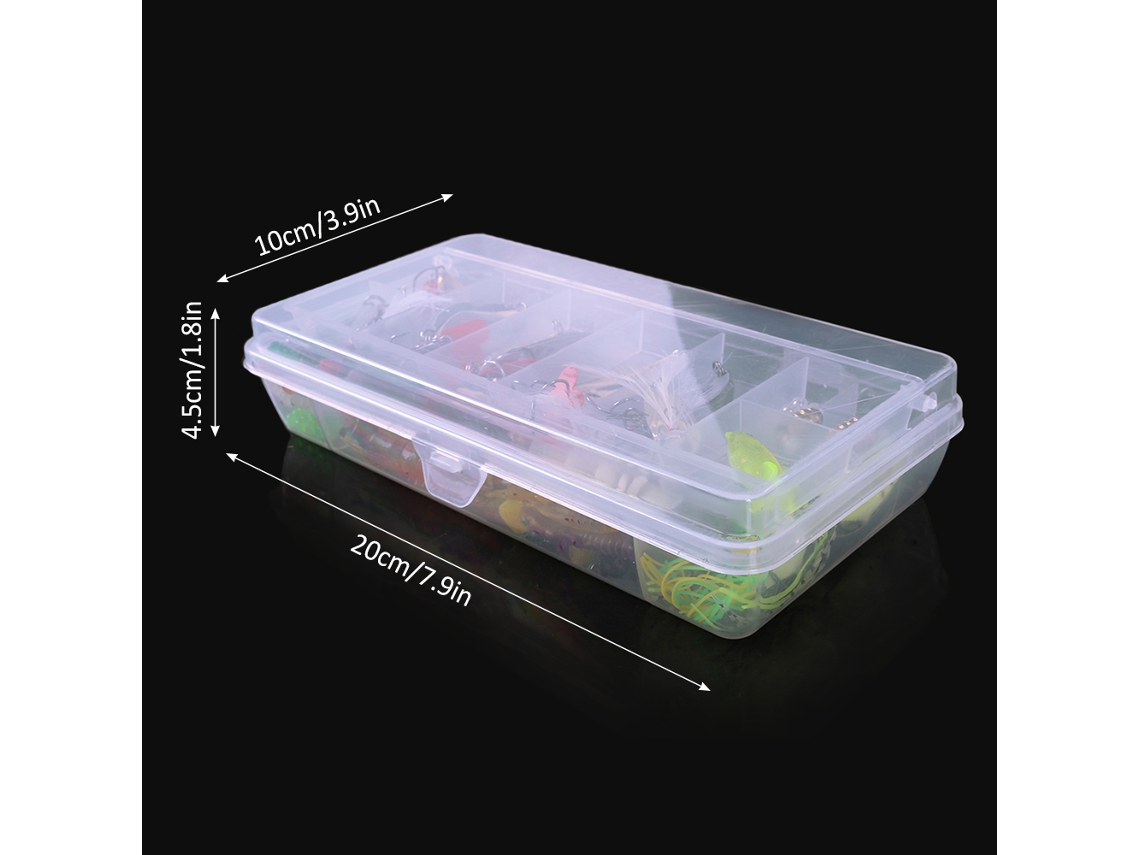 Kit De Señuelos De Pesca Con 234 Piezas: Anzuelo Para Popper, Jig, Emerillones Y Estuche Transparente Portátil.