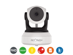 Cámara IP DIYTECH C7PRO -24S, HD para vigilancia interior con captura de movimiento y visión nocturna, compatible con iOS y Android. Tecnología de bricolaje