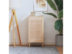 Puerta de gabinete con diseño de persiana de pino macizo Wsd891076 Lovely Home