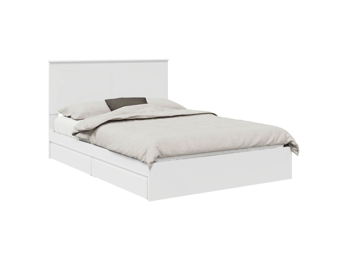 Maison Exclusive - Cama Con Almacenamiento 140 X 200 Cm Madera De Ingeniería