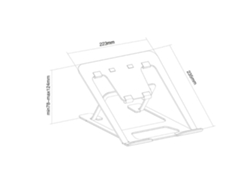 Neomounts de newstar nsls085 43,2 cm 17'' soporte para portátil gris