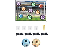 Juego de fútbol de juguete con 2 balones y 1 objetivo de franela Chrui (02)
