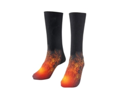 Calcetines Térmicos Eléctricos De Algodón Elástico Y Cómodos De 21-30 Cm Para Esquí Y Acampada.