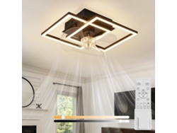 Ventilador De Techo Led Silencioso Nettlife Con Luz Regulable (3000k-6500k), Motor Dc 6 Velocidades, Control Remoto Y Temporizador