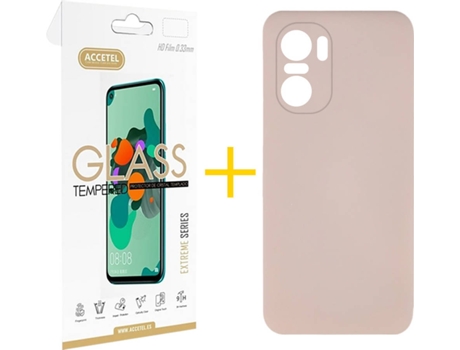 Carcasa + Protector de Pantalla para Xiaomi MI 11I ACCETEL Rosa Pastel