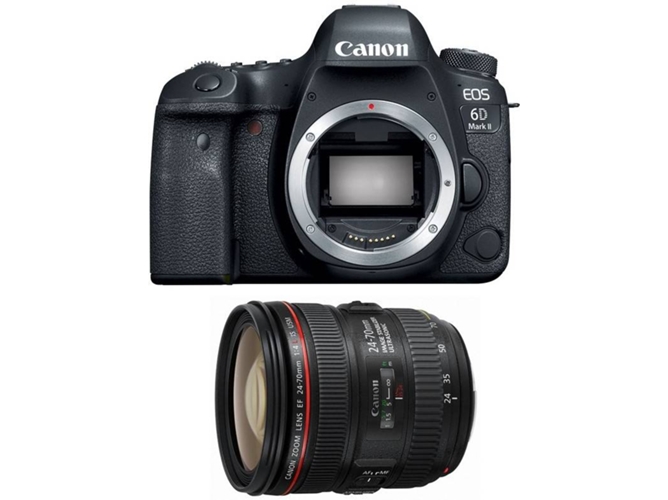 Kit Cámara Réflex CANON EOS 6D Mark II + EF 24-70 f/4L IS USM