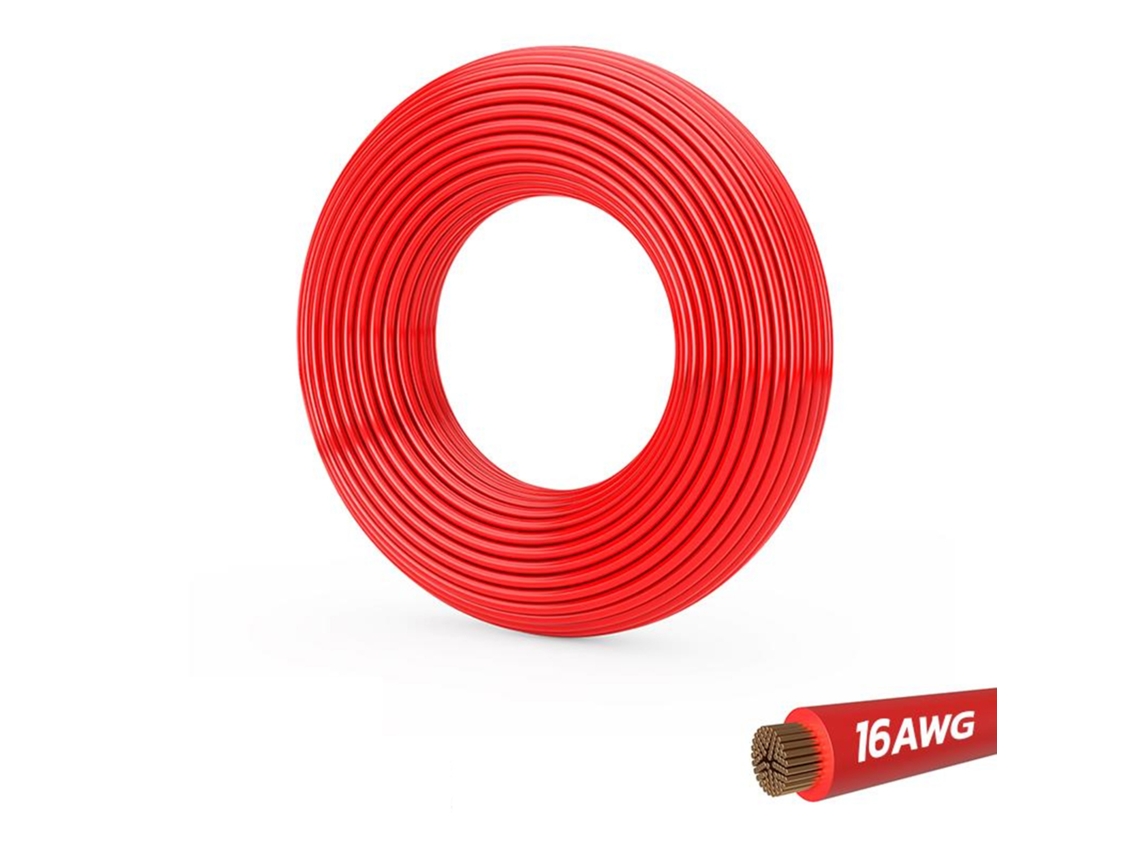 Cable Rojo 16 Awg - 5m