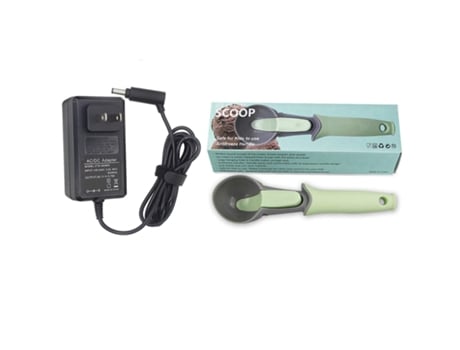 Accesorio Aspiradores DYSON Adaptador de cargador de batería 26V V6 V7 V8 Us Plug & Spoon Cuchara de helado Material TPR