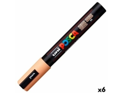 Rotuladoras POSCA Pc-5M Naranja 6 Unidades