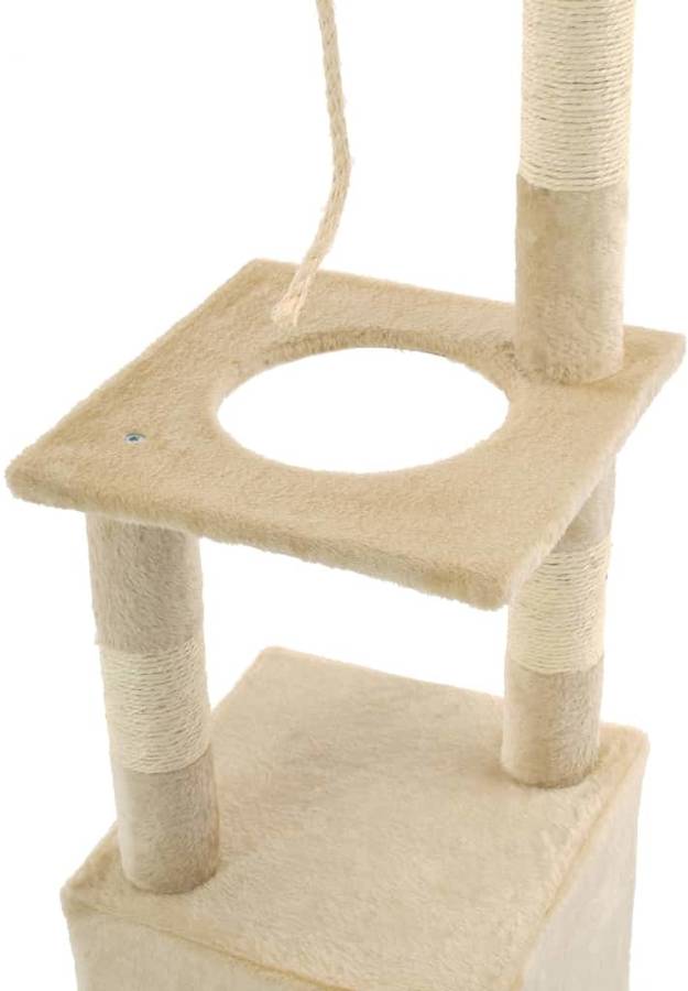 Rascador Para Gatos con poste de sisal 109 cm beige 109cm