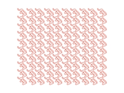 100 Clip De Papel Forma Bonita Anti-deslizante Inoxidable Ligero Para Manualidades De Tarjetas Rojo
