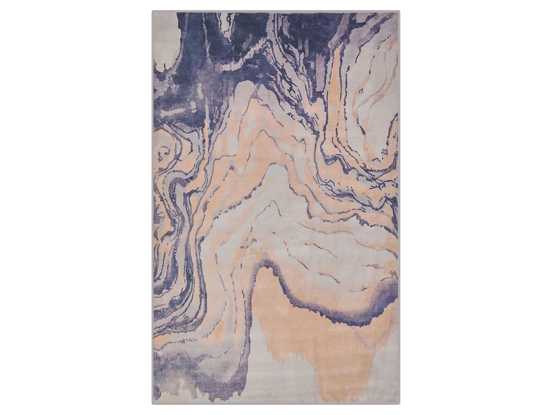 Alfombra de pelo corto BELIANI Gebze de Poliéster Multicolor 140x200