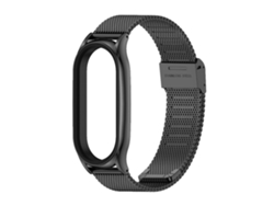 Correa Smartwatch para Xiaomi Mi Band 7 Milan Buckle Plus Acero Inoxidable Negro YUYSAN