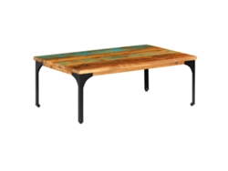 Mesa de Centro Apoyo 100X60X35 cm Madera Recuperada Maciza
