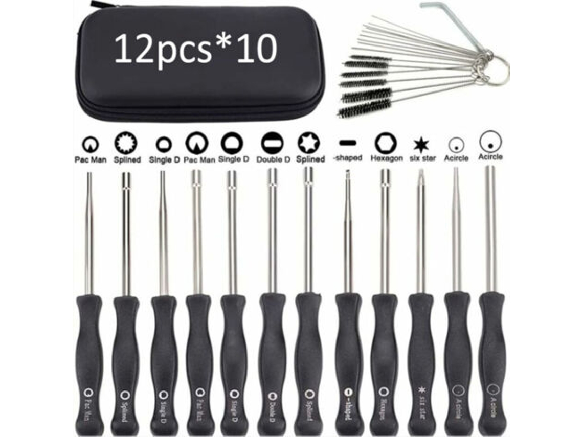 10 Sets Of 12 Carburetor Adjustment Tools (24 Pieces Total), Equipped With A Screwdriver And A Chainsaw For The Small Husqvarna Two-stroke Engine.