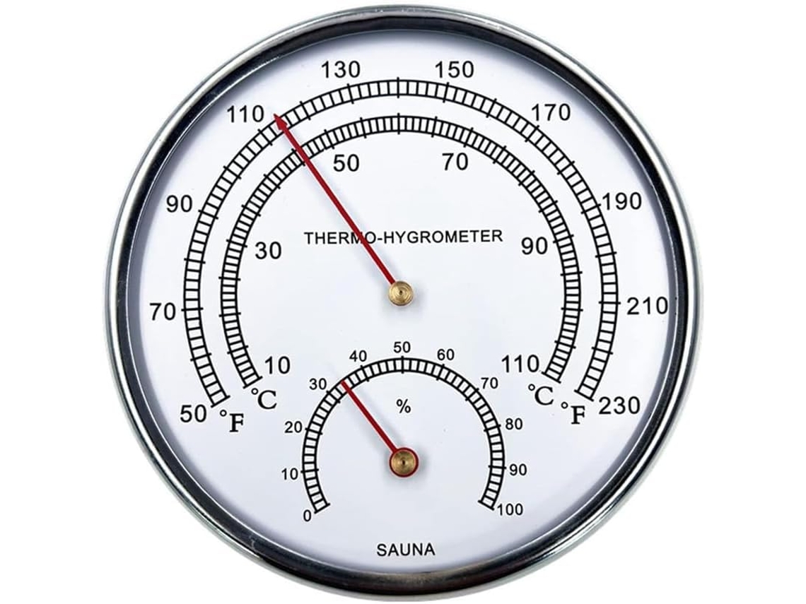 Termómetro Fahrenheit Para Sauna, Esfera Para Interiores, Higrotermógrafo, Herramienta De Medición