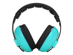 Auriculares portátiles con cancelación de ruido NRR 31dB para protección auditiva, color verde menta.
