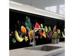 Salpicaderos De Cocina Splash - Fruta - Negro 500x80 Cm
