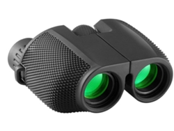 Binoculares plegables de alta potencia 10x25, telescopio impermeable para niños, adultos, observación de aves al aire libre y viajes, color negro USHION