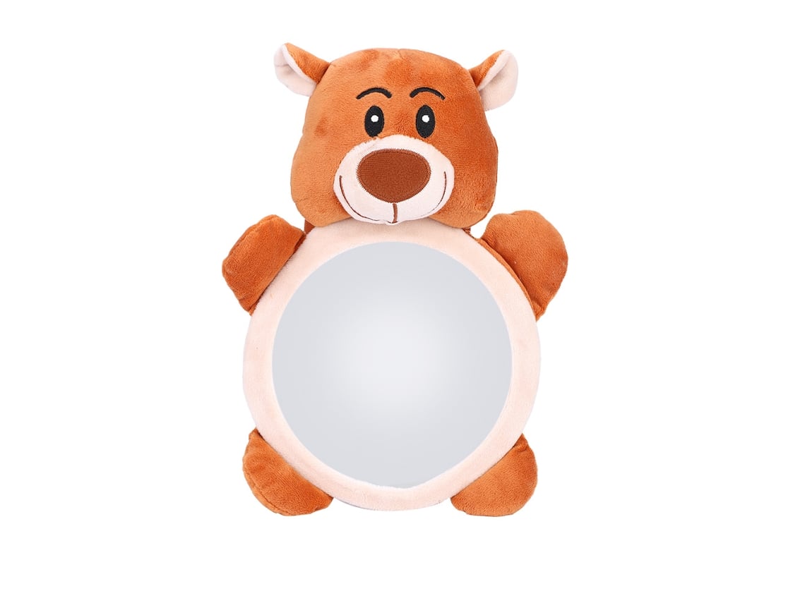 Ats-espejo Juguete Para Asiento De Coche Con Patrón De Oso Divertido, Juguete De Peluche Educativo Para Bebés Recién Nacidos