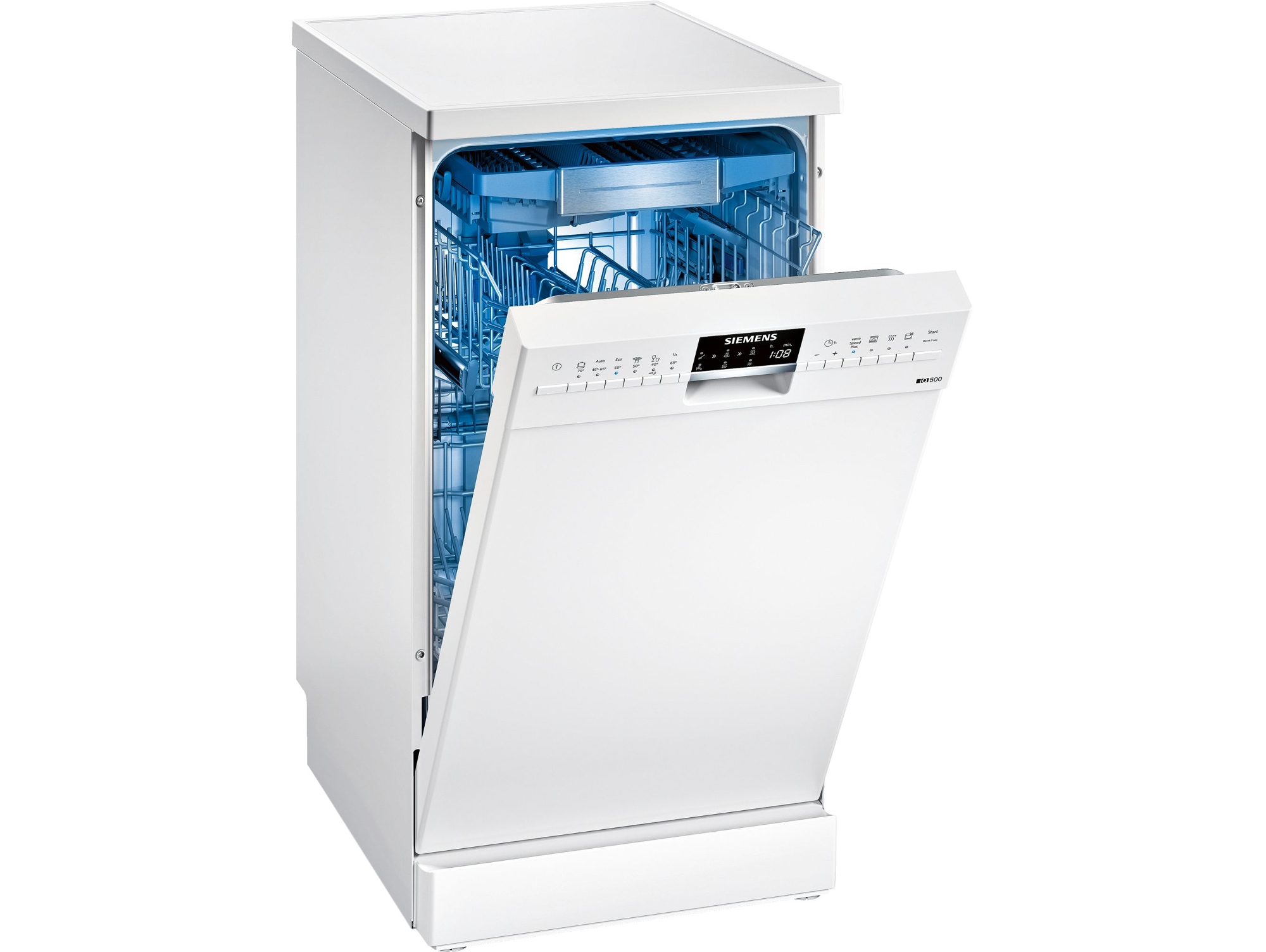 Lavavajillas SIEMENS SR256W00TE (10 cubiertos - 45 cm - Blanco)