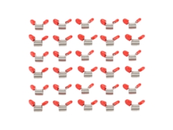 30 Soportes Para Cuentas Con Mango Rojo Para La Fabricación De Joyas Diy - Evita Que Las Cuentas Se Caigan.