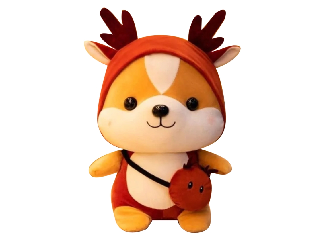 2026-juguete De Peluche Ardilla Cartoon Bonito Suave Para Niños Y Adultos Decoración Hogar Rojo