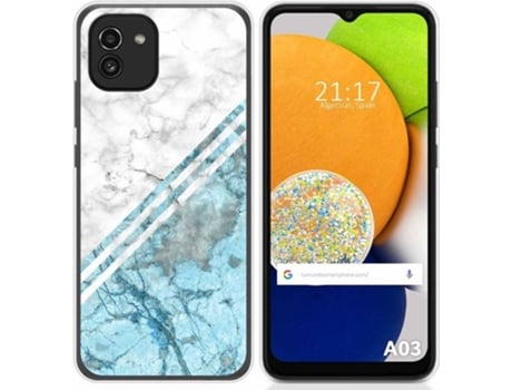 Carcasa para Samsung Galaxy A03 TUMUNDOSMARTPHONE Dibujos Mármol 02 Multicolor
