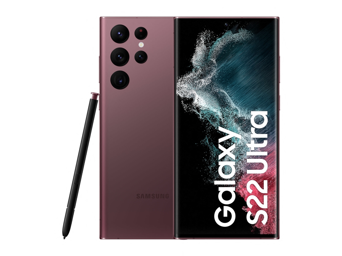 Smartphone Galaxy S22 Ultra 128 Gb Morado Reacondicionado Señales De Uso