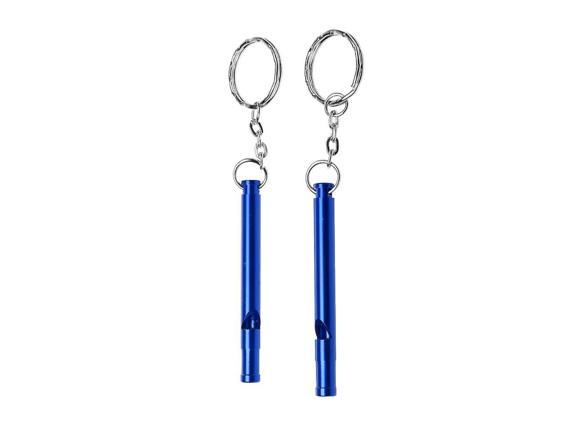 Silbato de seguridad de emergencia para entrenamiento de acampada y supervivencia al aire libre, color morado, 2 unidades