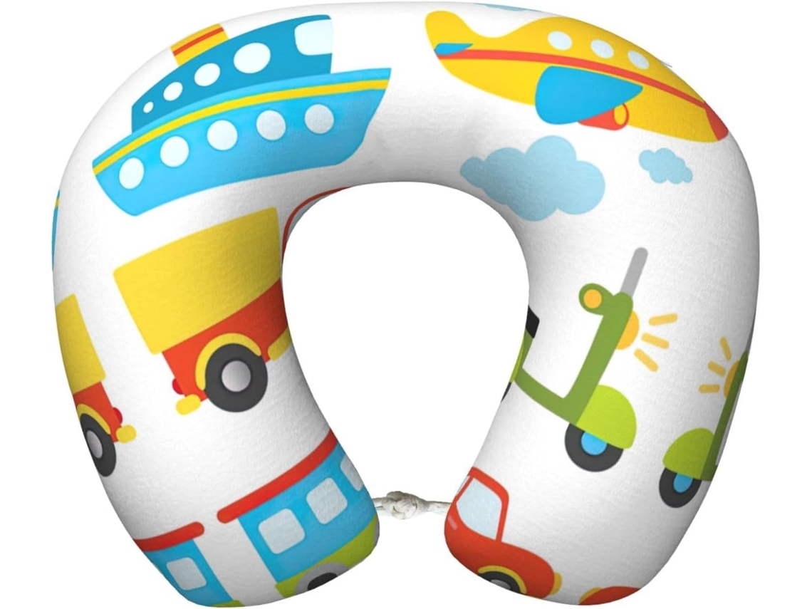 Almohada Viaje Espuma Viscoelástica Poliéster, Soporte Relajación, Fácil