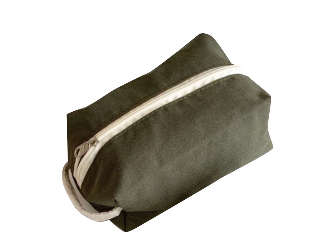 Bolsa De Maquiagem Canvas Com Alça Para Viagens