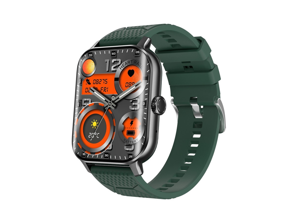 Smartwatch Yizhood F12 2.02 Inch Llamada Bluetooth Ip67 Impermeable 100 Modos Deporte 280 Mah (android Y Ios - Verde)