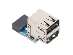 Adaptador De Conector De Expansión Extendido Usb 2.0 De 9 Pines A 2 Puertos Convertidor Usb Accesorios De Computadora