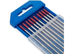 Electrodos De Tungsteno Con 2% Torio Wt20 Rojo 1.6mm*150mm Para Soldadura Tig Acero Aleaciones Níquel Titanio 10u
