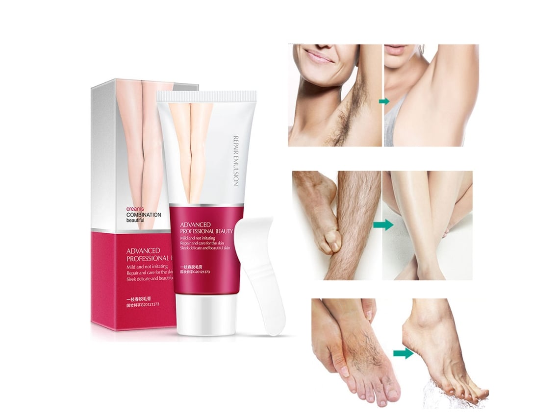 Crema Depilatoria 60g Painless Para Mujeres Y Hombres Brazos Piernas Espalda Axilas Y Línea Bikini